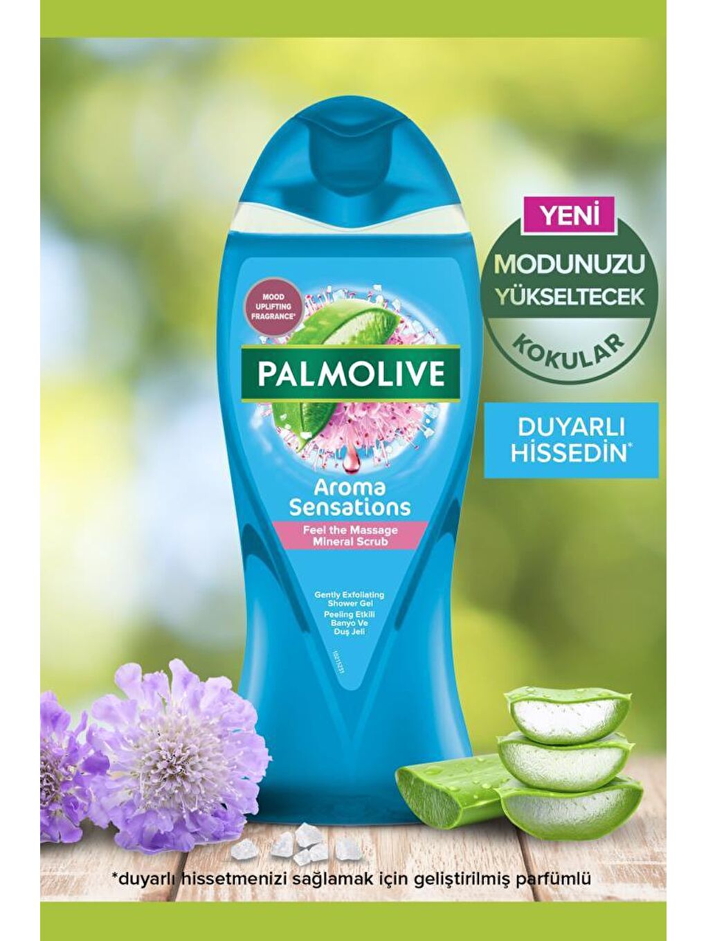 Palmolive Karışık Massage 500 ml+ Natural Almond + PO Moments 500 ml + Duş Lifi - 1