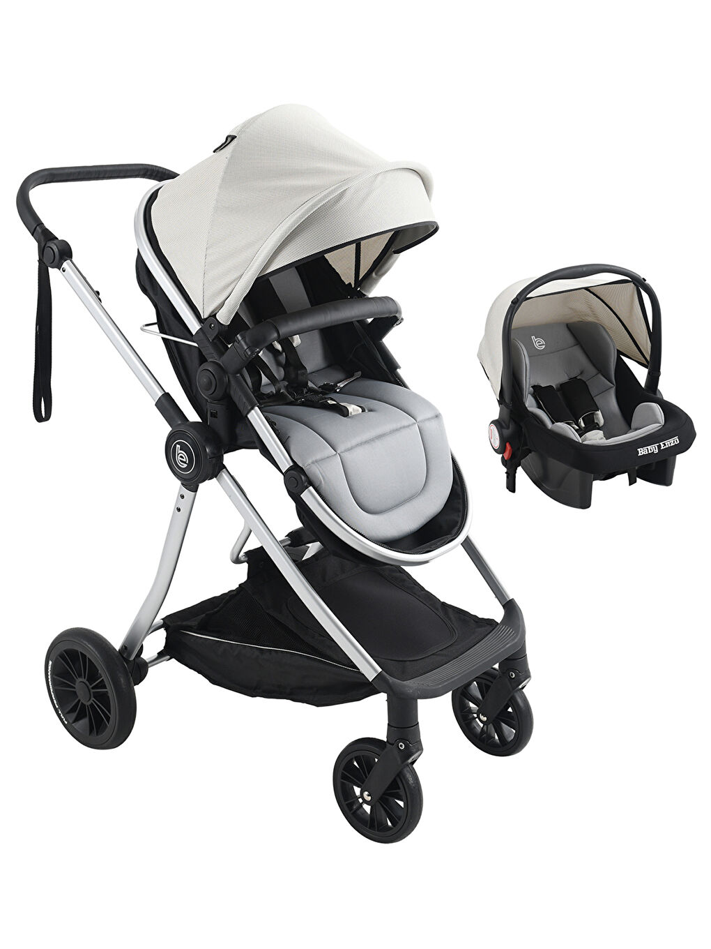 Long Travel Sistem Bebek Arabası Gri