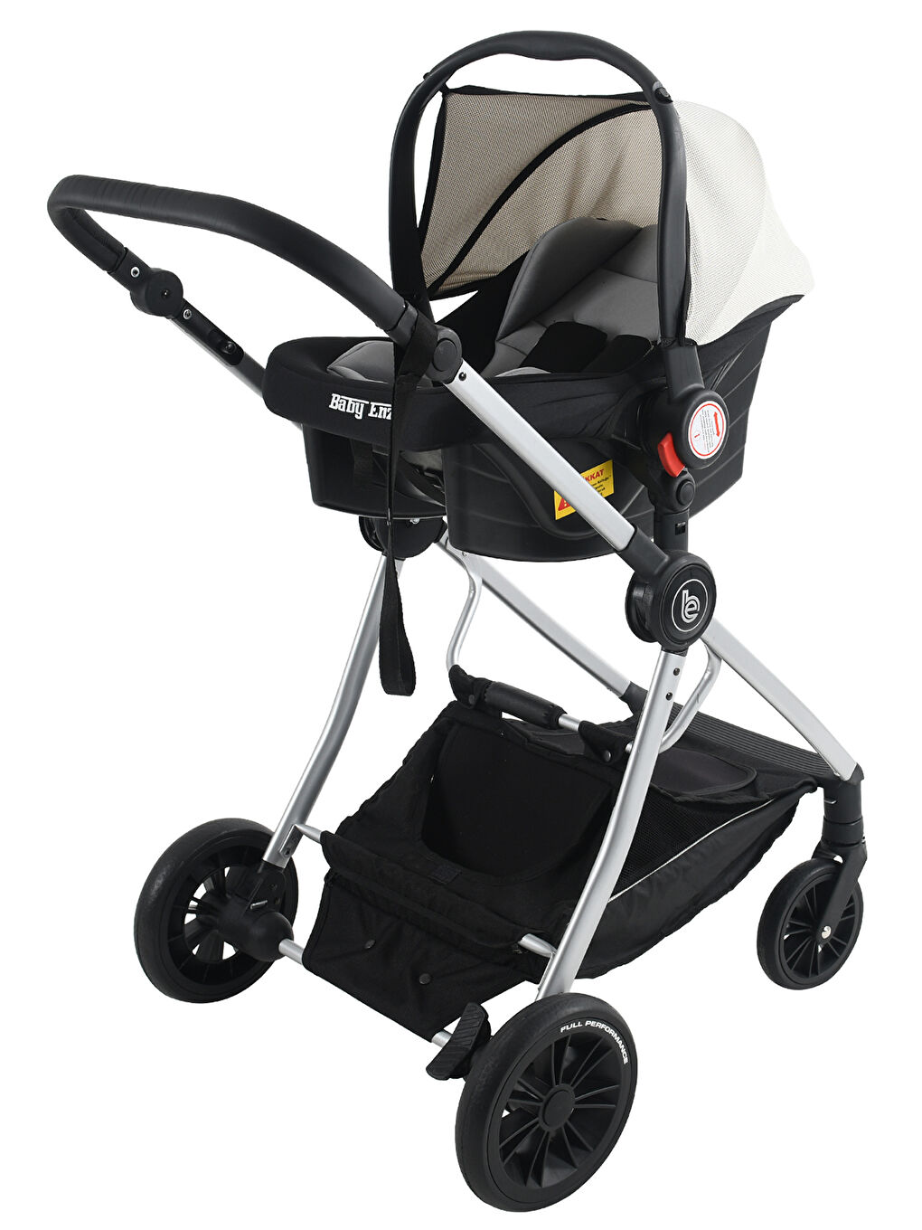 Long Travel Sistem Bebek Arabası Gri-5