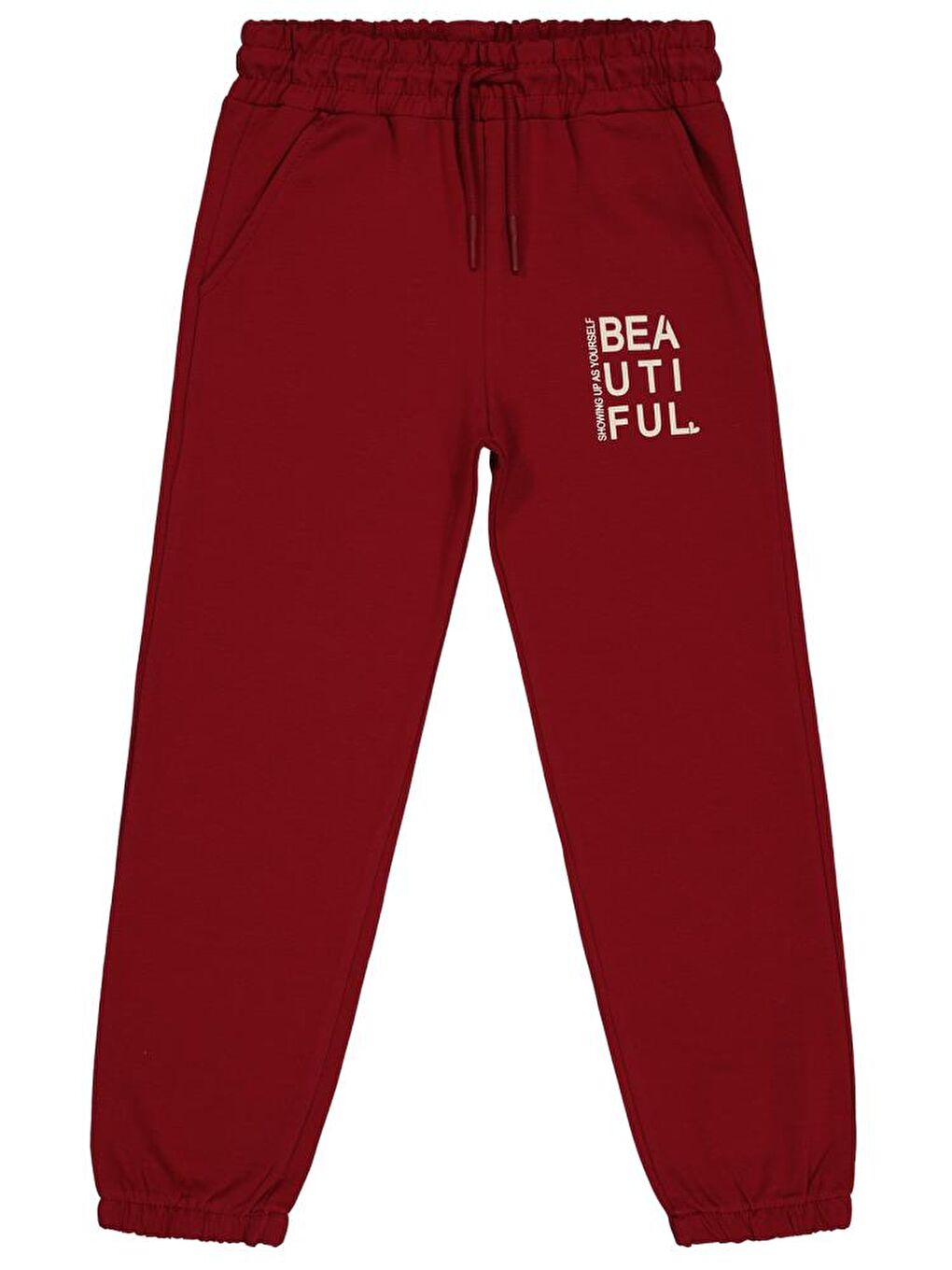 Girls Basic 6-9 Yaş Eşofman Altı - Bordo 7-8 Yaş