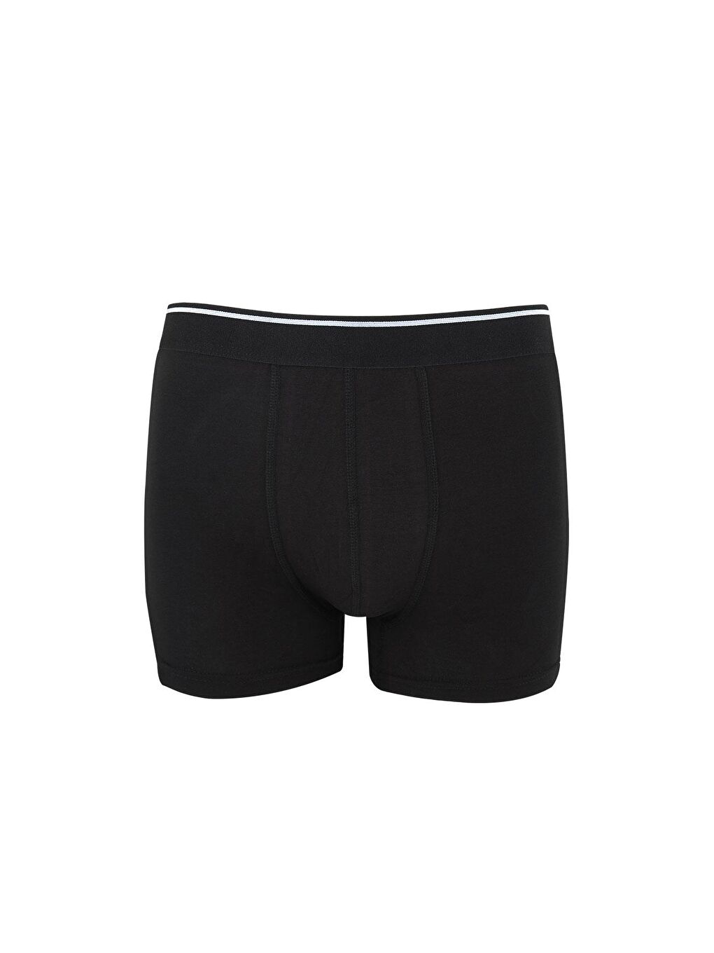 Erkek Penye Elastanlı Pamuklu Boxer | Siyah K11314
