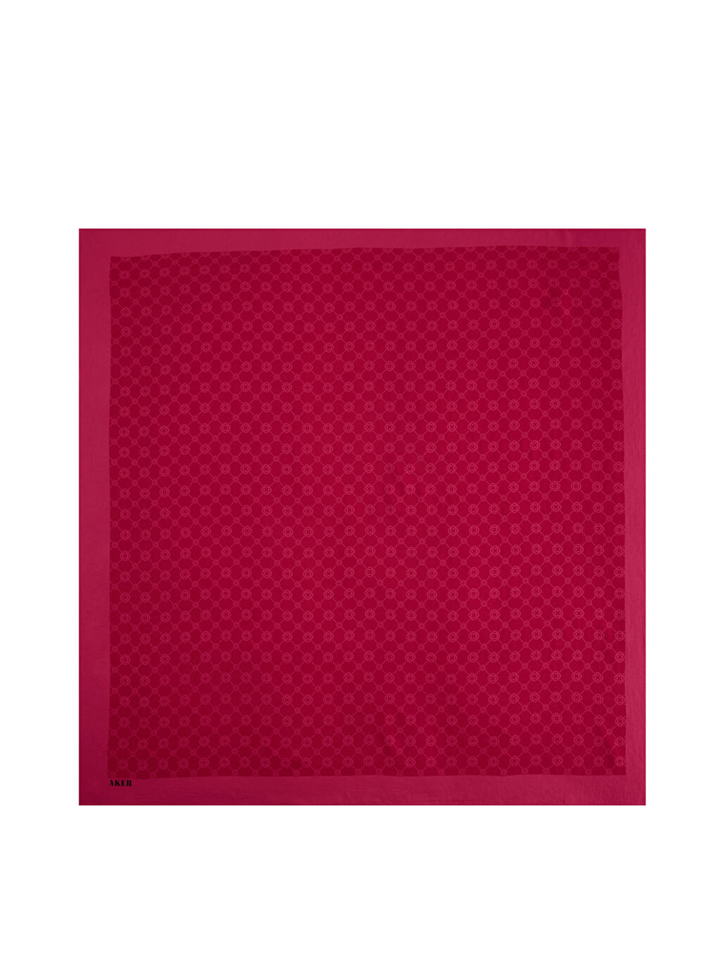 Fuşya 100X100 1090500 Elegance Monogram Eşarp