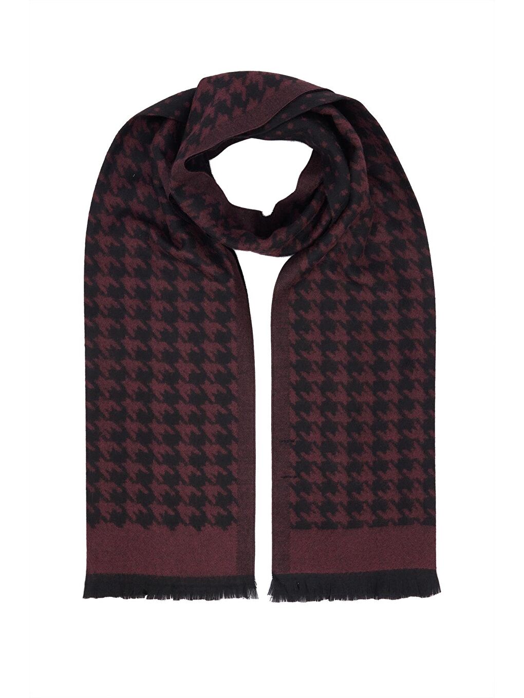 Bordo Erkek Kışlık Atkı