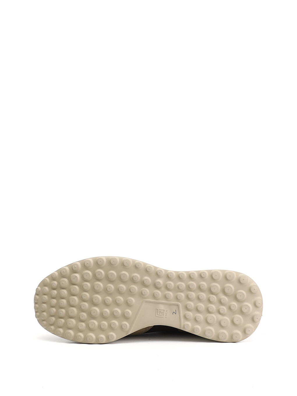 Bej Erkek KUM Bağcıklı Hakiki Deri Sneaker-4