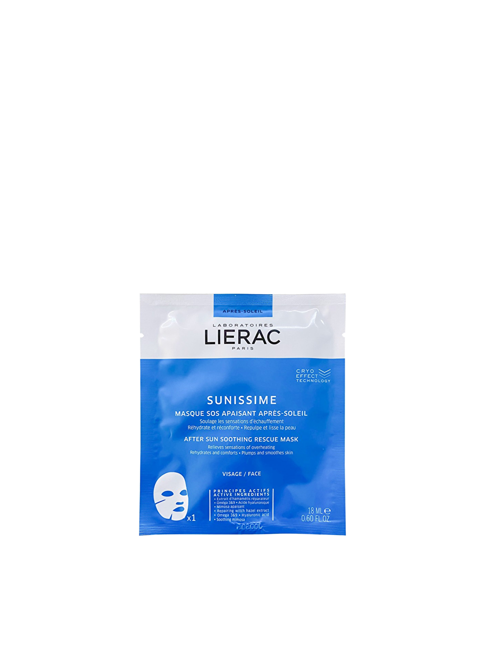 LIERAC Renksiz Sunsissime After Sunsoothing Rescue Mask 18ml