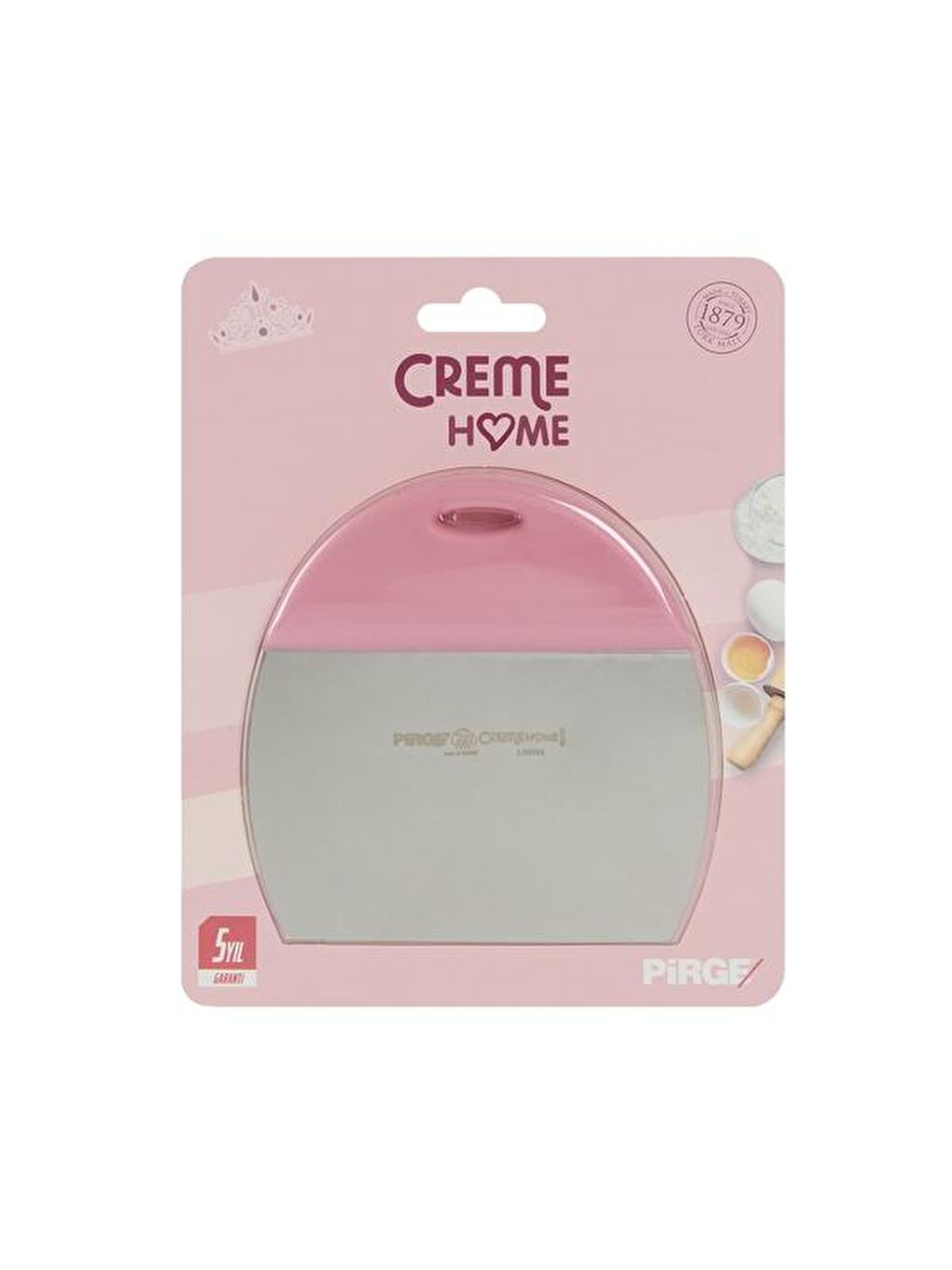 Creme Home Hamur Kazıyıcı - Pembe - 10 cm-1