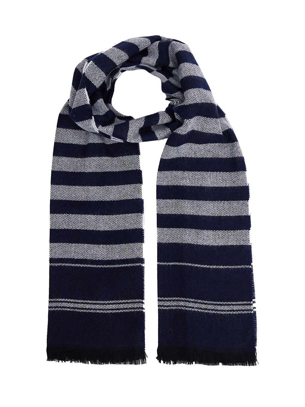 Lacivert Erkek Kışlık Atkı