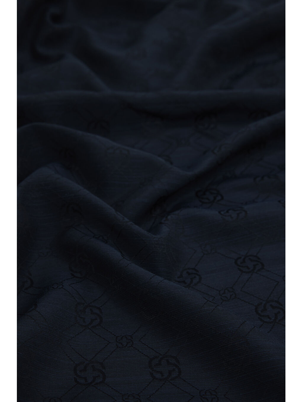 Lacivert İpek Pamuk Jakar Etol-1