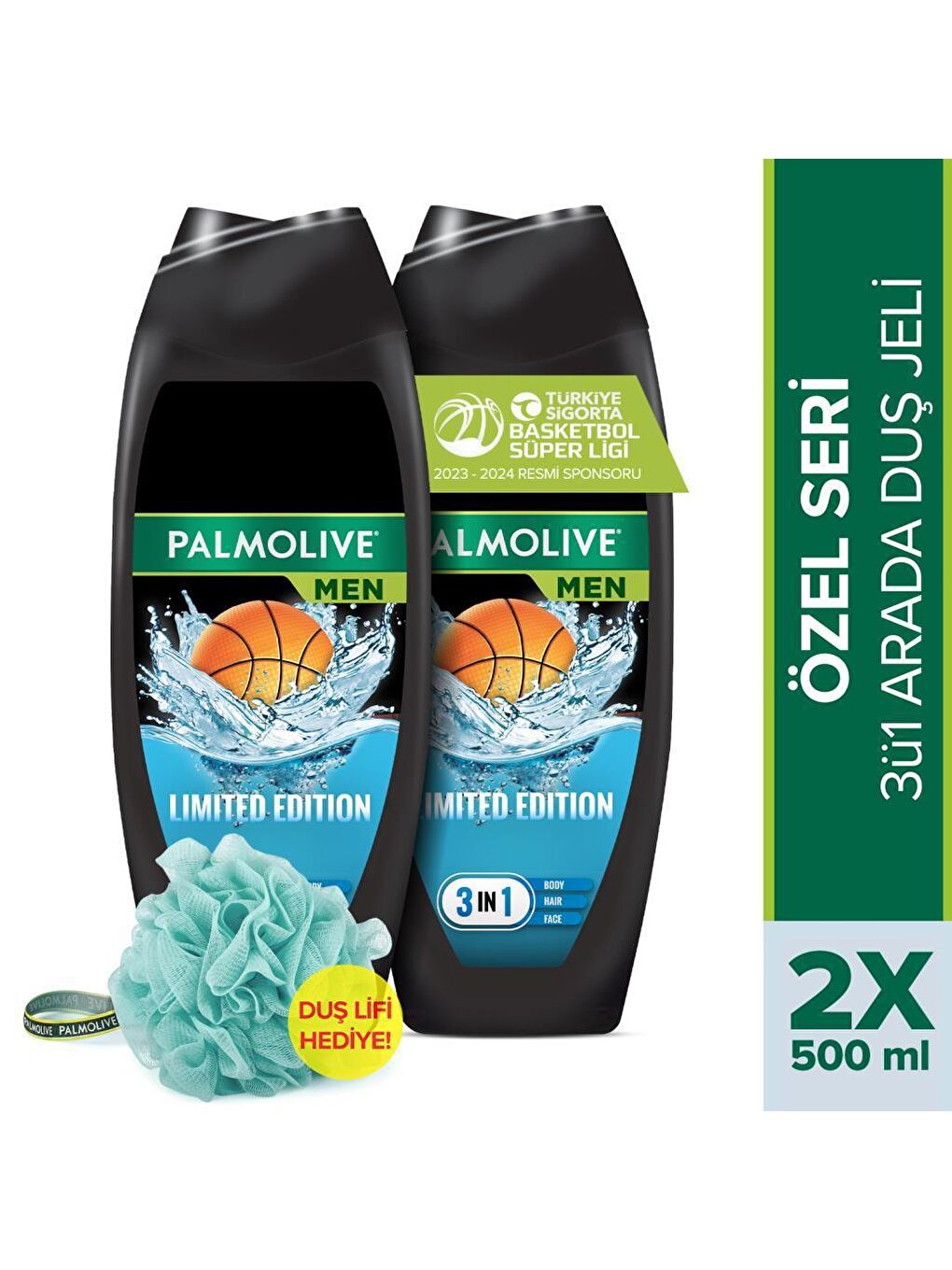 Palmolive Siyah Men Tbf Limited Edition 2'li Duş Jeli