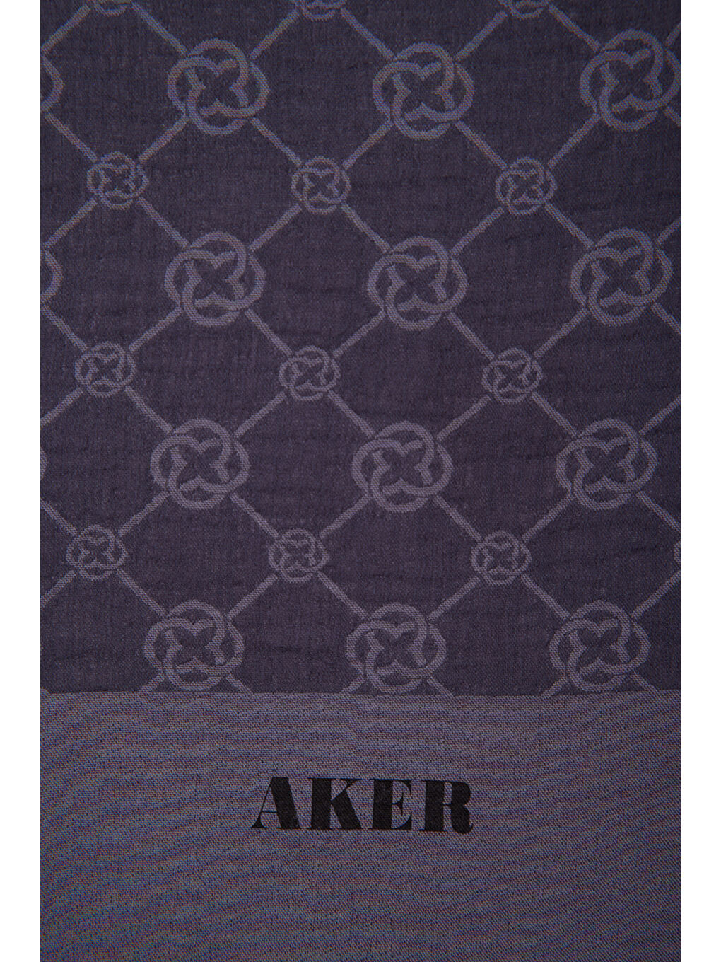 Mor 75X190 Cm 1090100 Elegance Monogram Şal-1