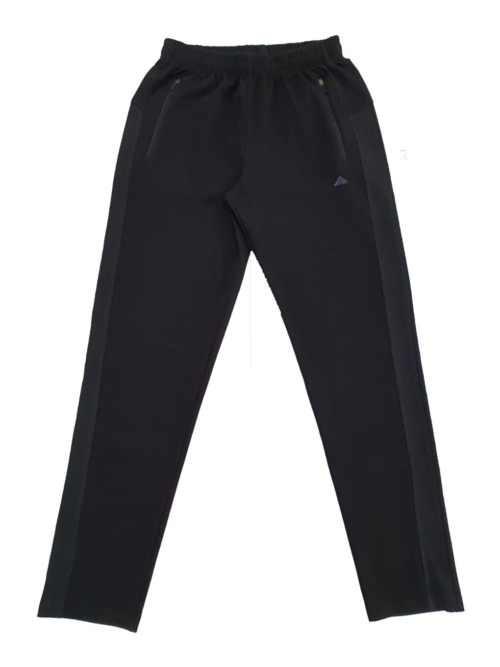 Erkek Eşofman Altı Petek Doku Şeritli 3 Fermuarlı M9701 Lacivert-4