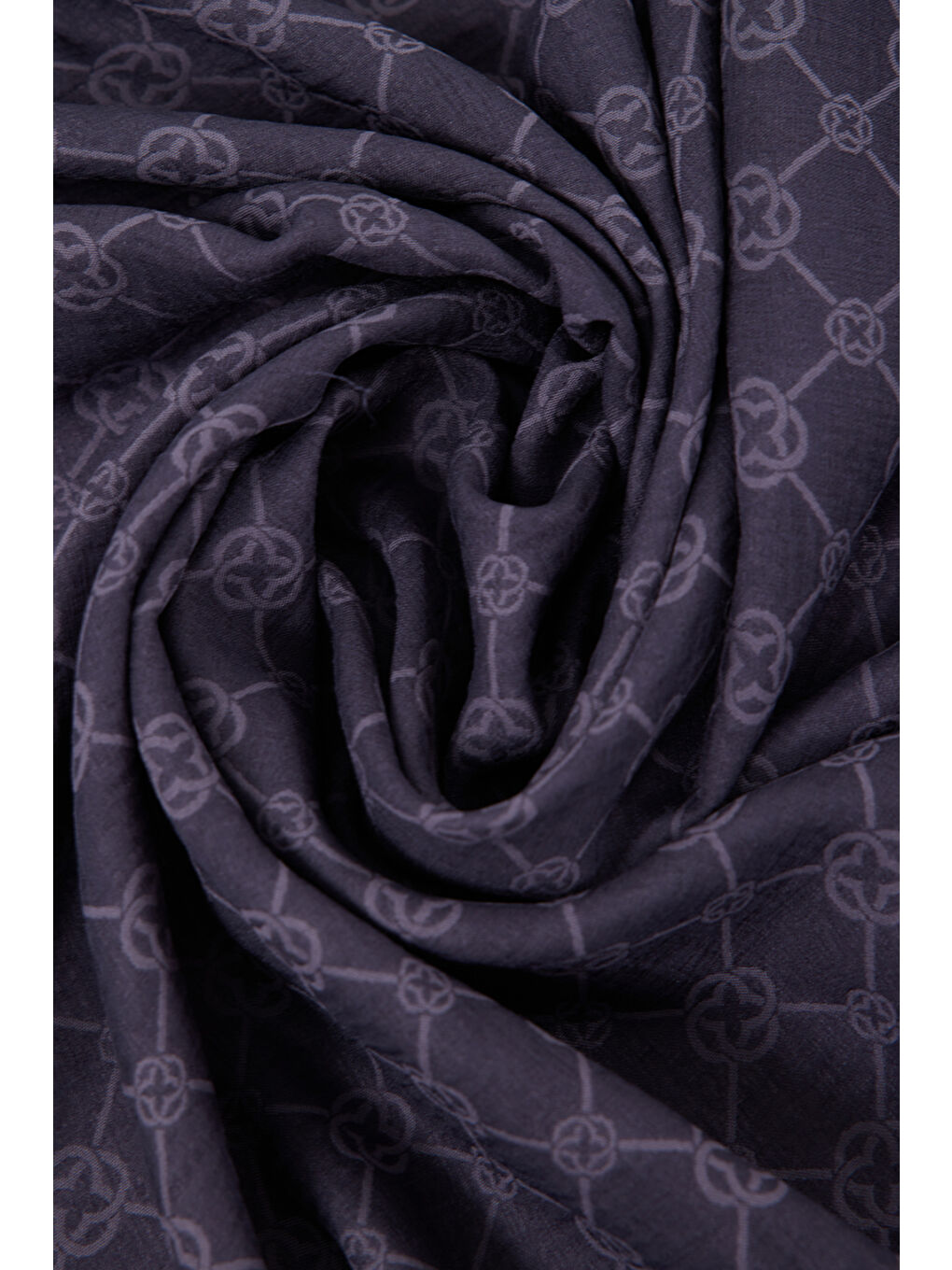 Mor 75X190 Cm 1090100 Elegance Monogram Şal-3