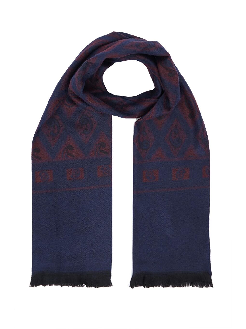 Lacivert Erkek Kışlık Atkı