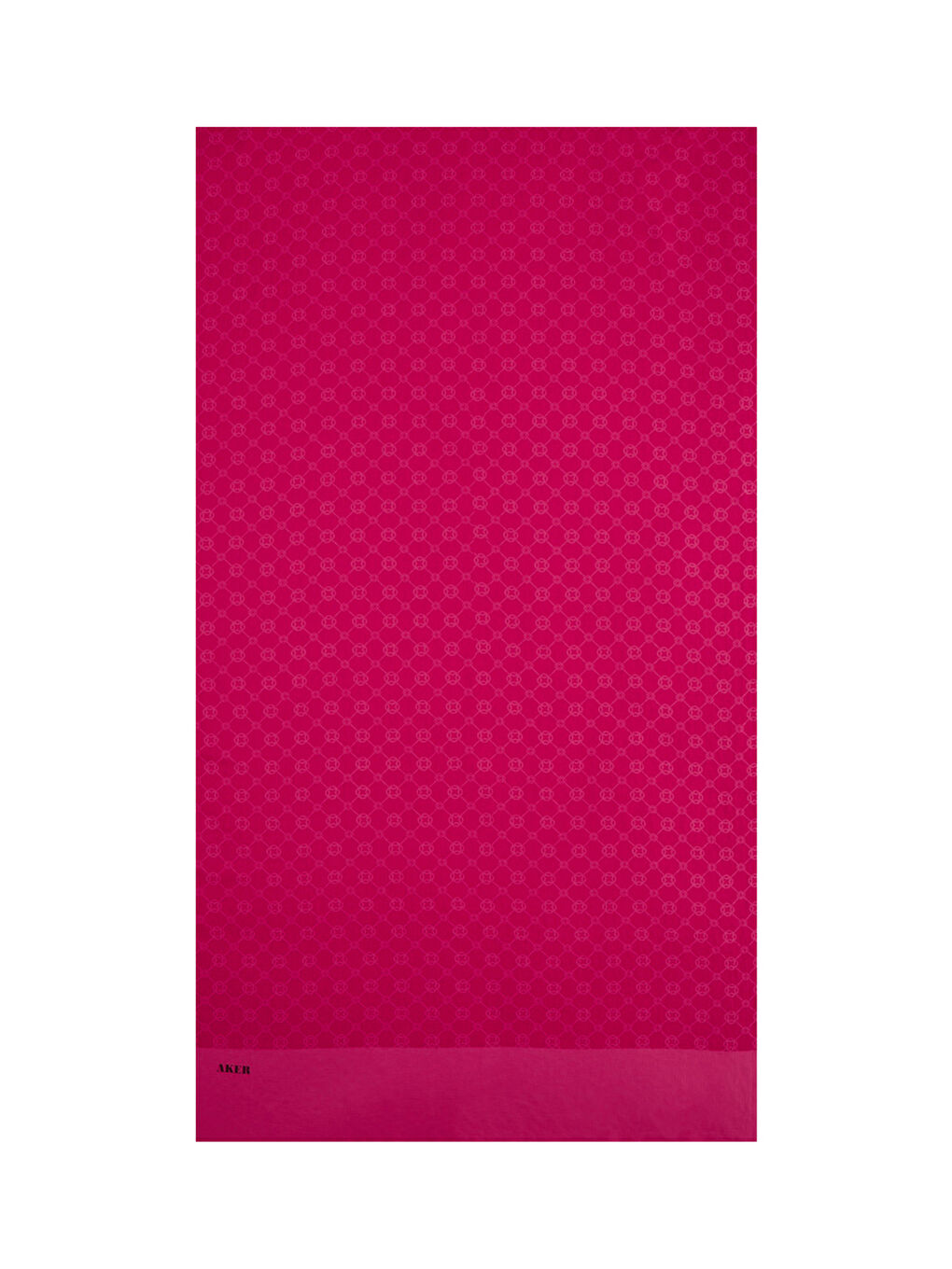 Fuşya 75X190 Cm 1090100 Elegance Monogram Şal-2