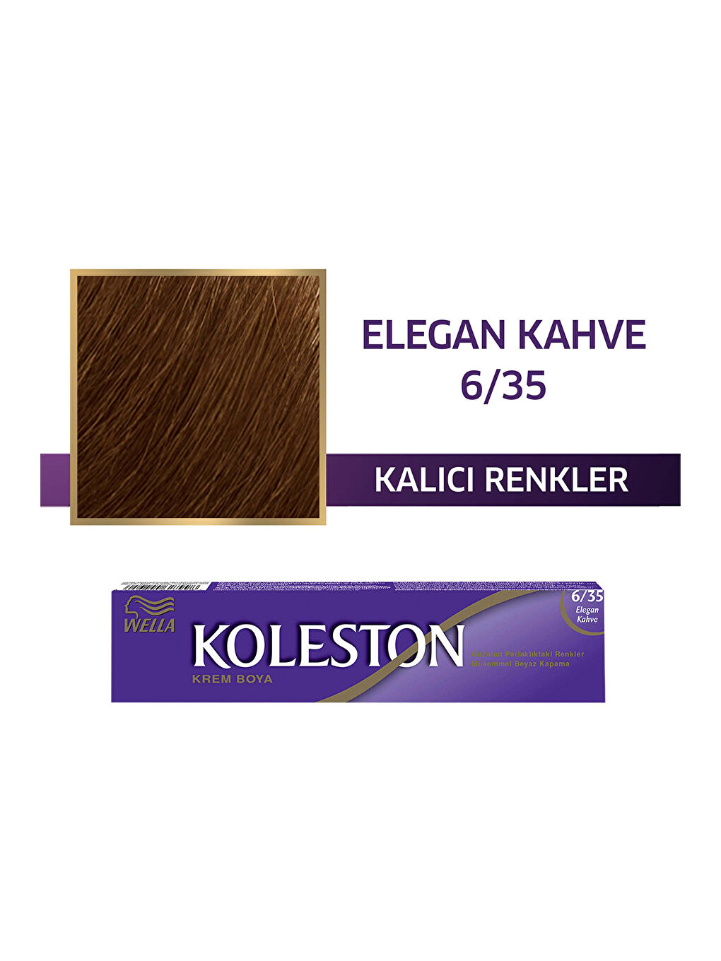 Wella Koleston Single Tüp Boya 6/35 Elegan Kahve - 1