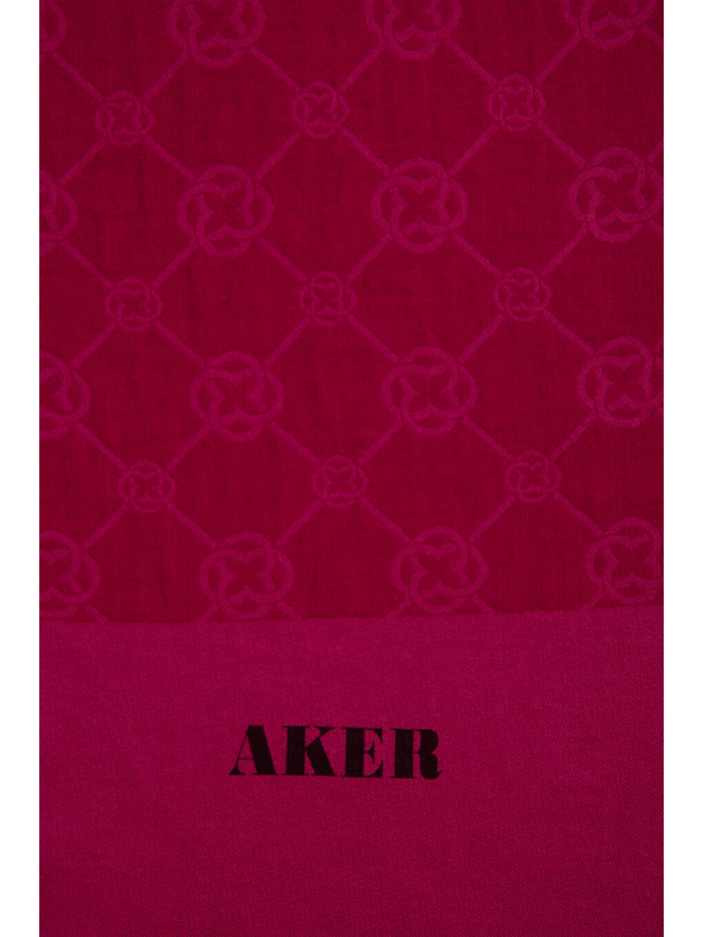 Fuşya 75X190 Cm 1090100 Elegance Monogram Şal-3