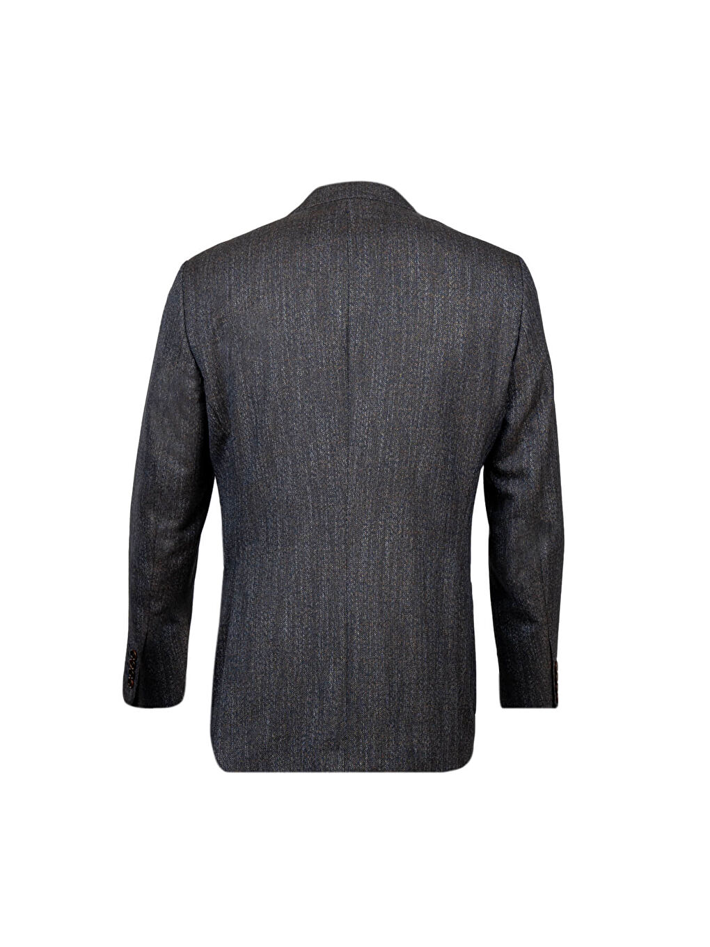 Lacivert Comfort Fit Mono Yaka Desenli Klasik Ceket-1