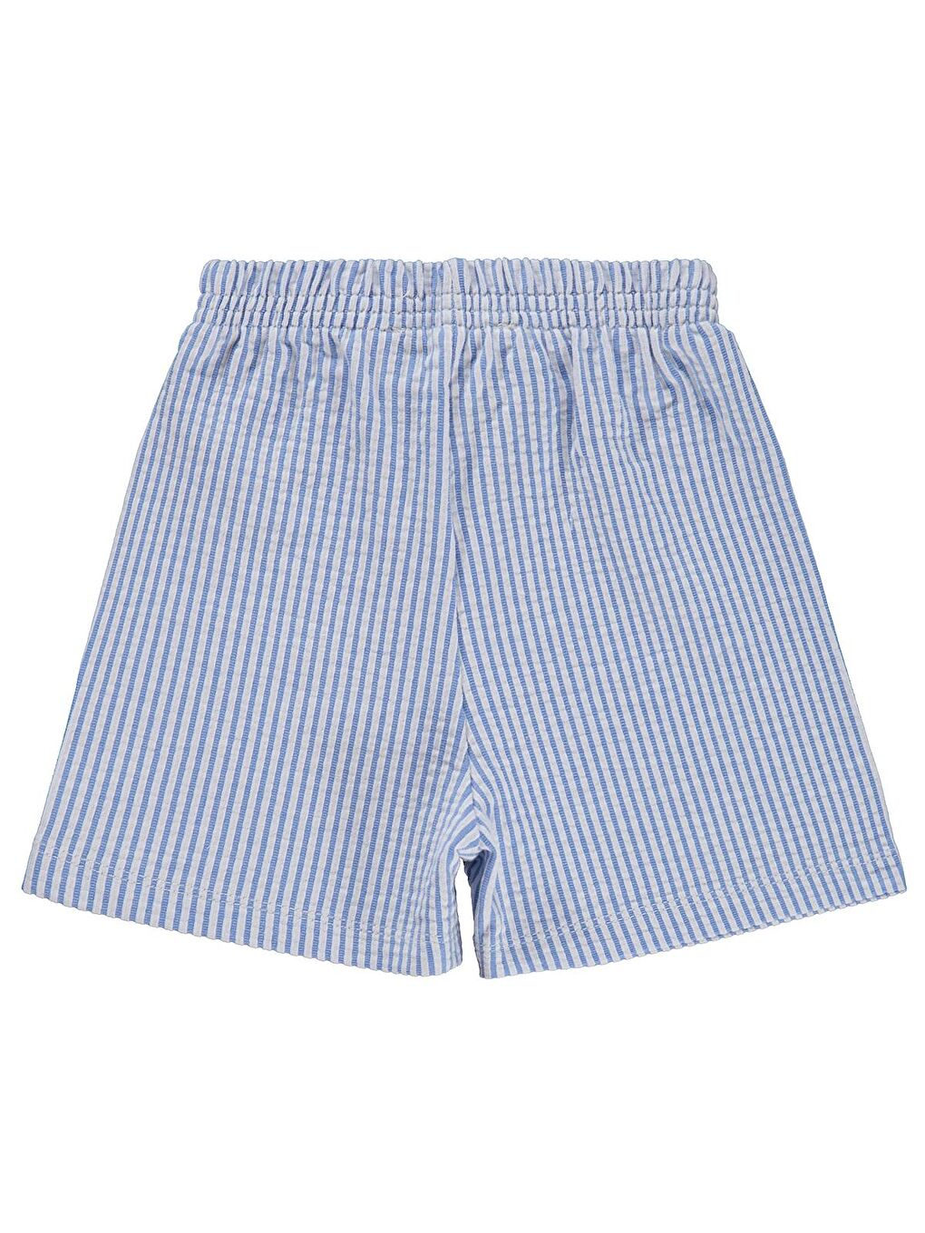 Boys Köpekbalığı Kendinden Çizgili 2-5 Yaş Şort - Mavi-1