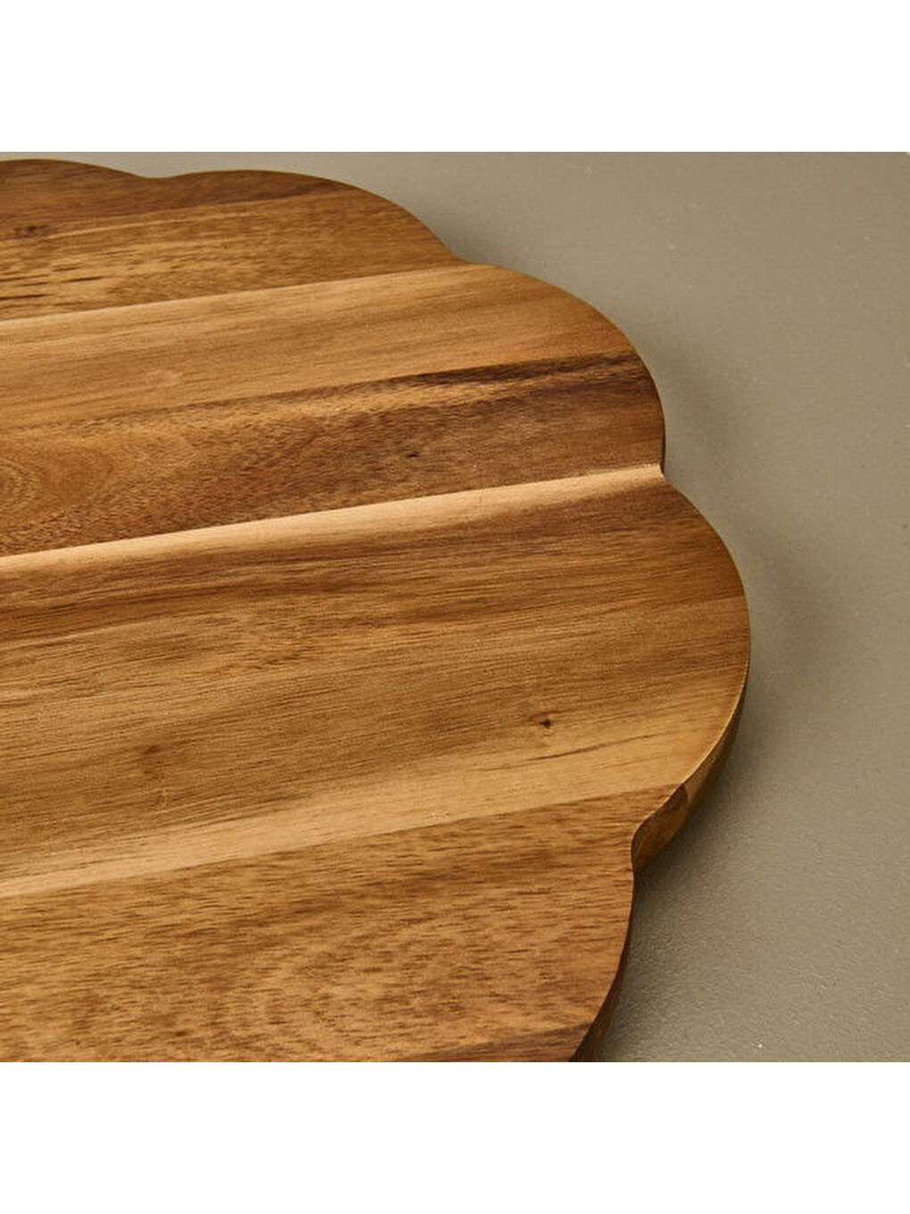 Akasya Dalgalı Dönerli Sunumluk - Kahverengi - 35 cm-1