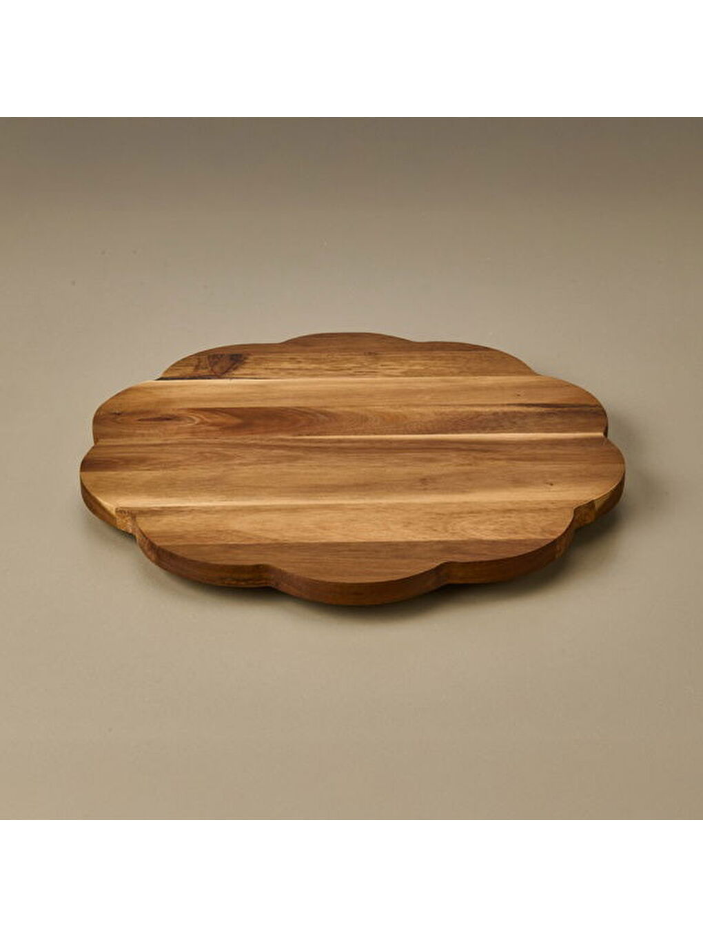 Akasya Dalgalı Dönerli Sunumluk - Kahverengi - 35 cm-2