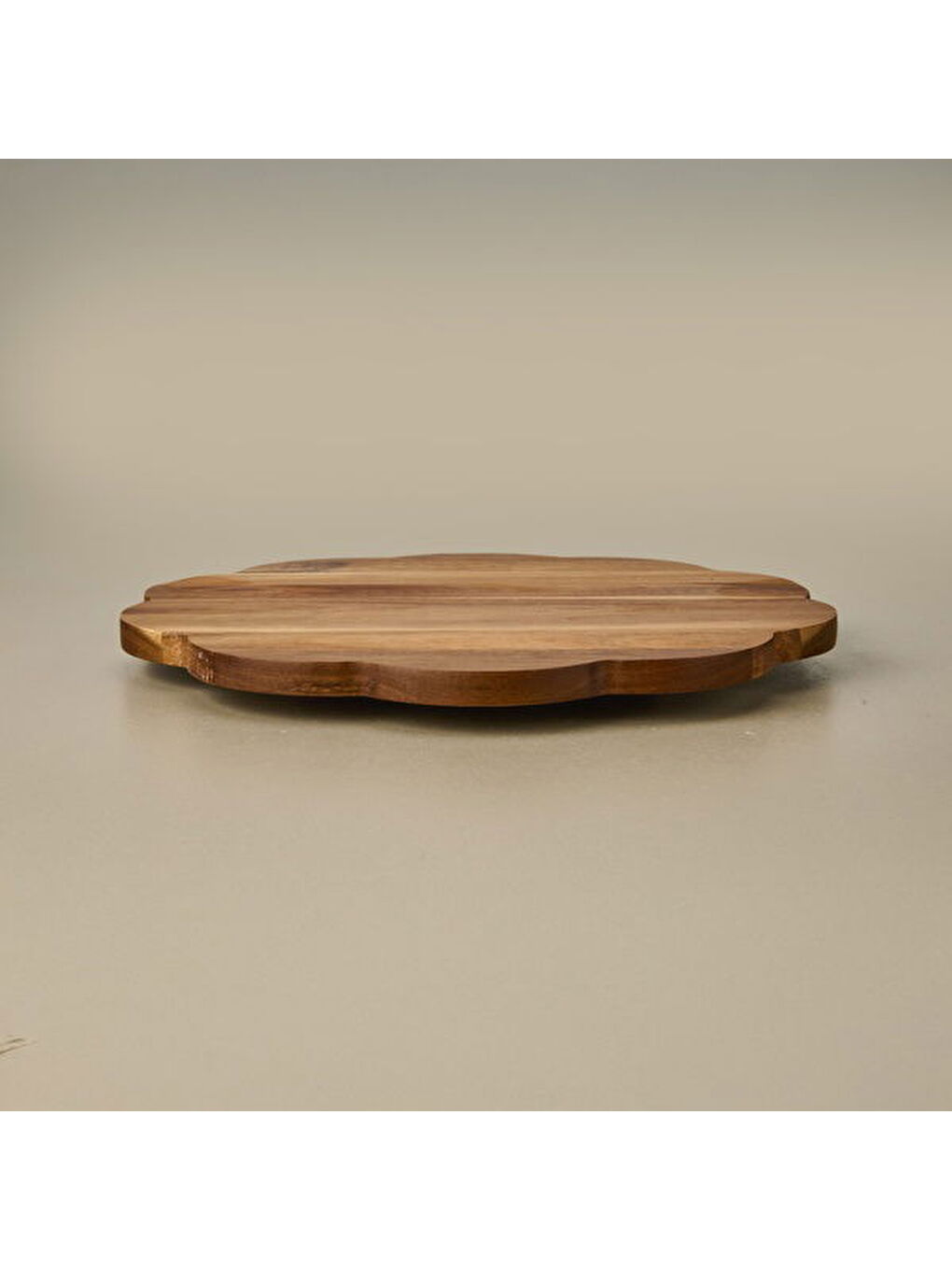 Akasya Dalgalı Dönerli Sunumluk - Kahverengi - 35 cm-3