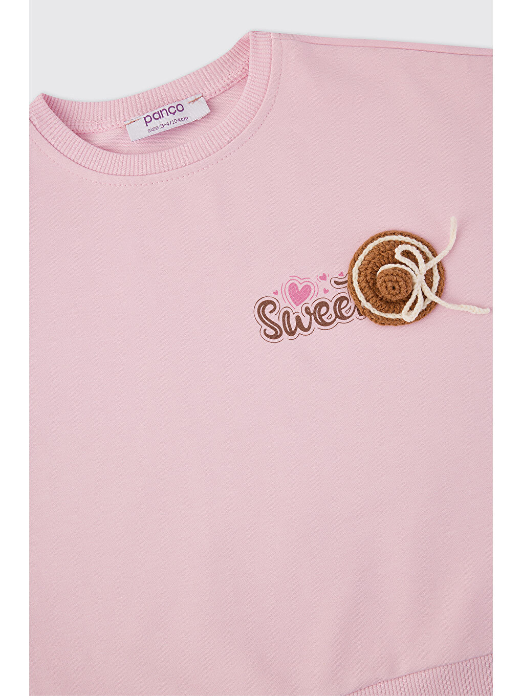 Kız Bebek Pembe Sweatshirt-2