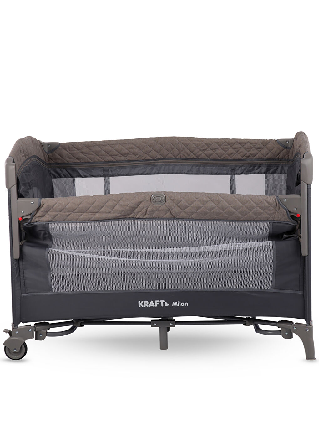 Milan Anne Yanı Oyun Parkı 70x110 cm Koyu Gri-4