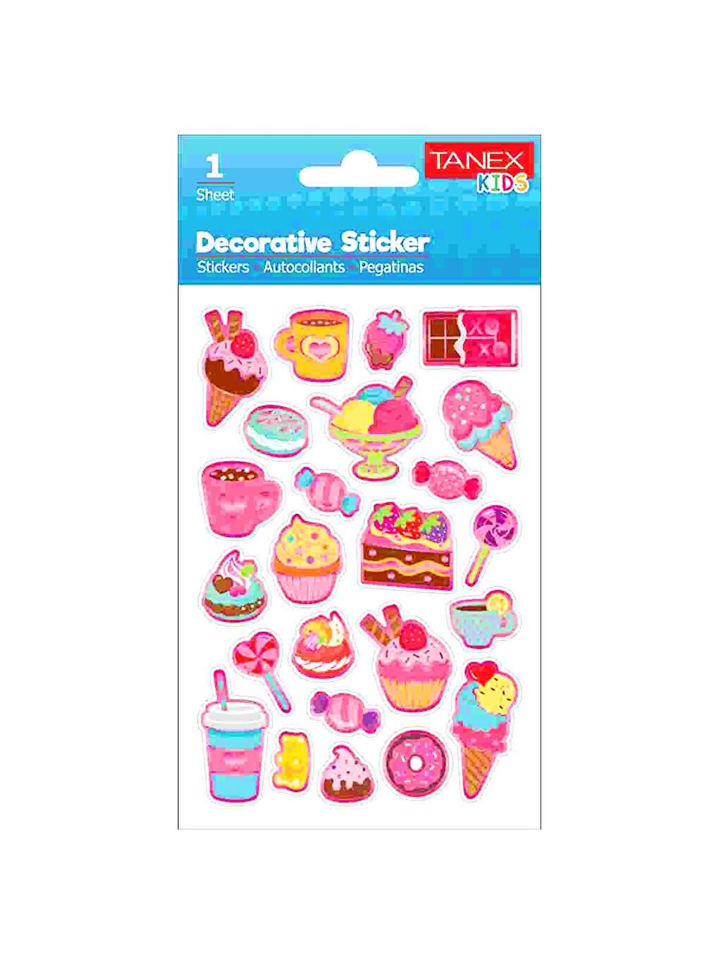 Kids Sticker Dondurma-Kahve Serisi 24 Parça (25061)