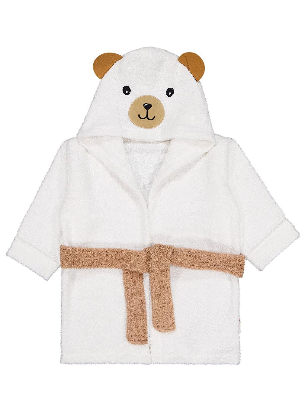 Baby Ayıcık Nakışlı 0-24 Ay Bornoz - Ekru Standart