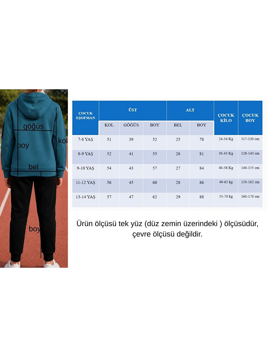 Fuşya Kız Çocuk Kolu Cepli Şerit Baskılı Kapüşonlu Dalgıç Kumaş Eşofman Takımı Esf7031-4
