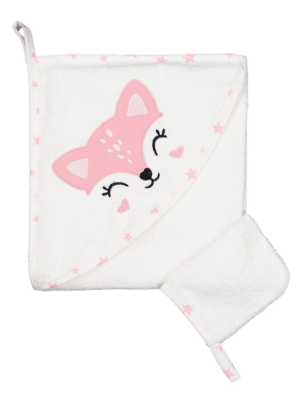 Baby Ceylan Nakışlı Bambu Havlu - Ekru Standart