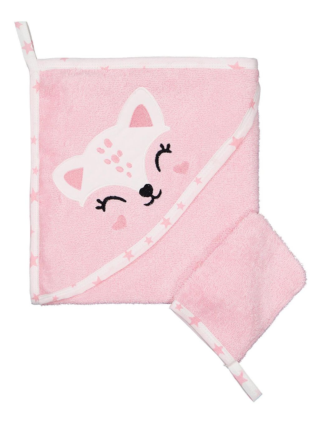 Baby Ceylan Nakışlı Bambu Havlu - Pembe Standart-1