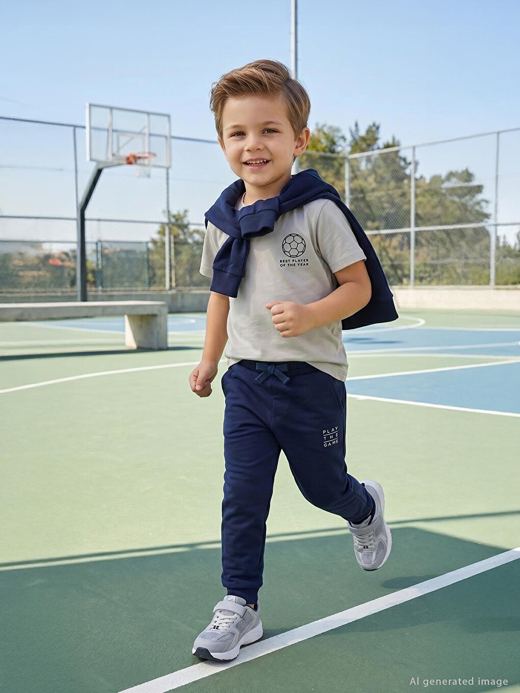 Sport Terra Flt 31-36 Numara Spor Ayakkabı - Gri-5