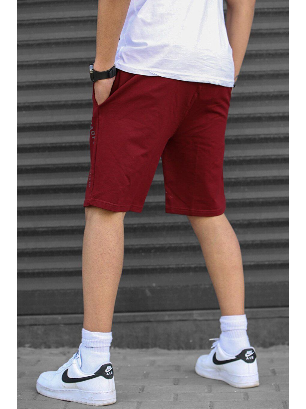 Bordo Kapri Şort 5403-6