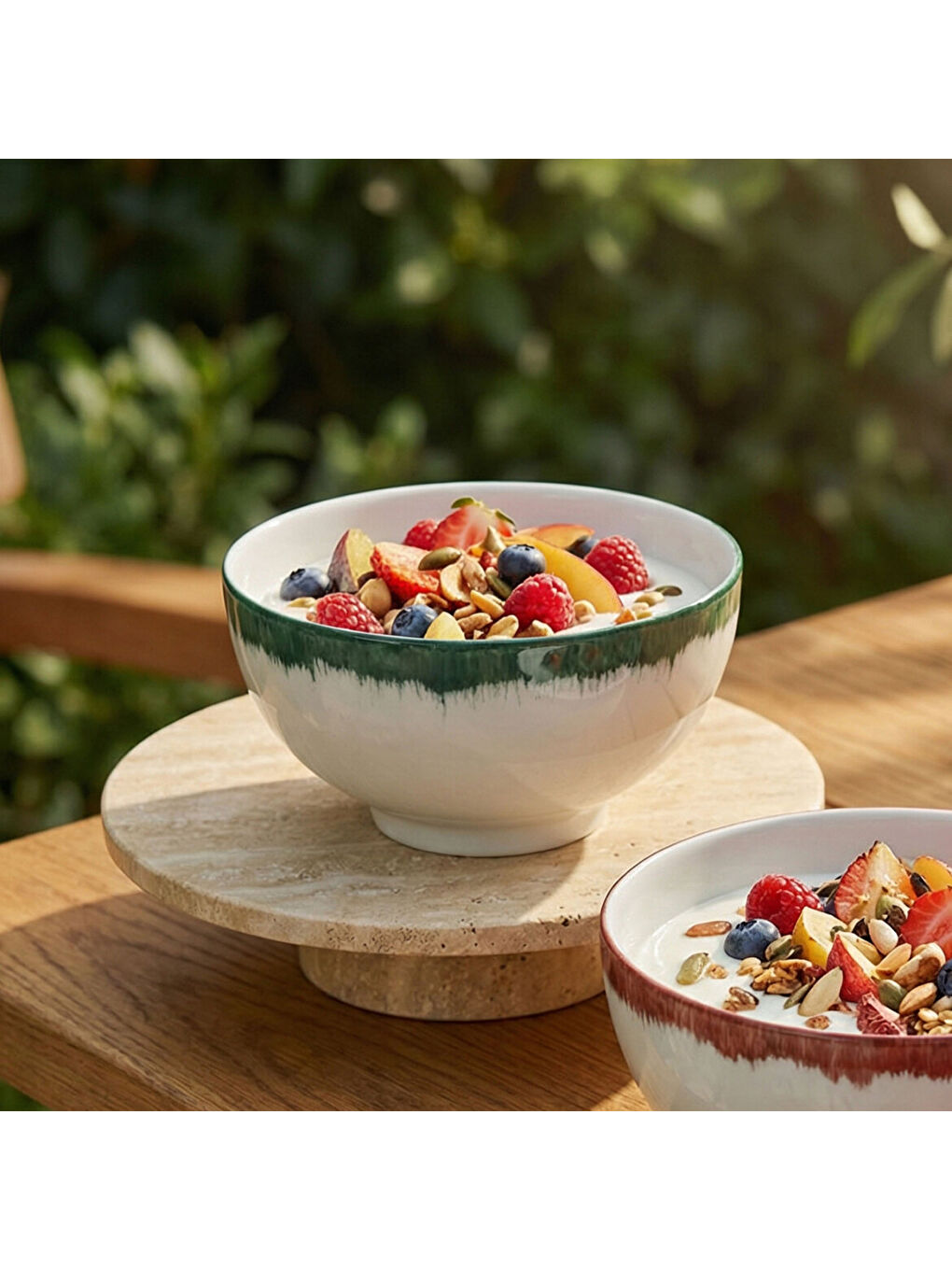 Ekru Güral 2li Çok Amaçlı Modern Kase Seti 15 cm-1