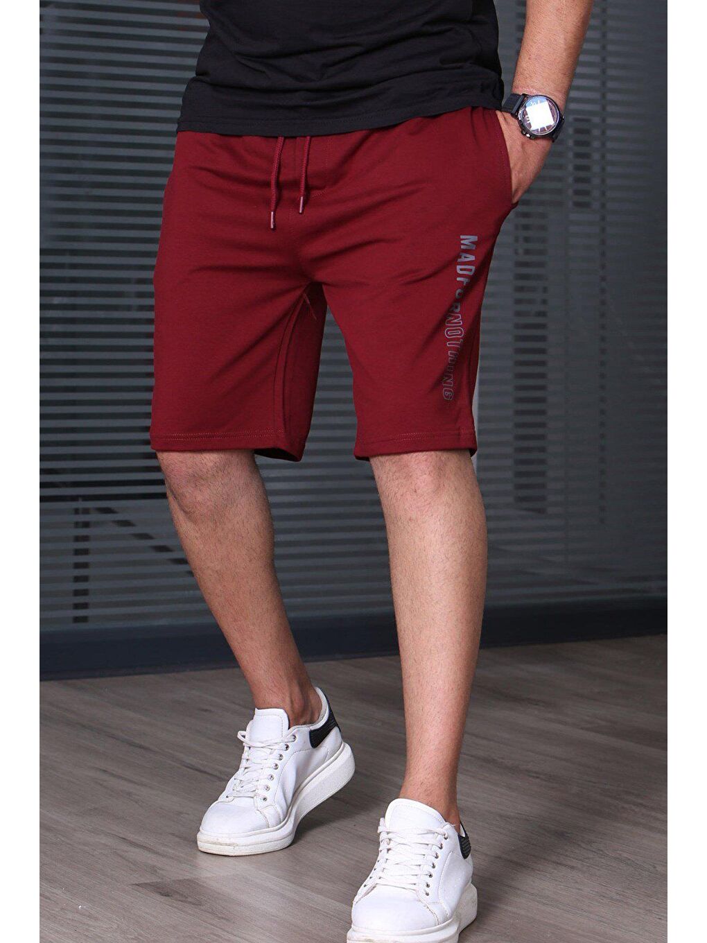 Bordo Kapri Şort 5403-7