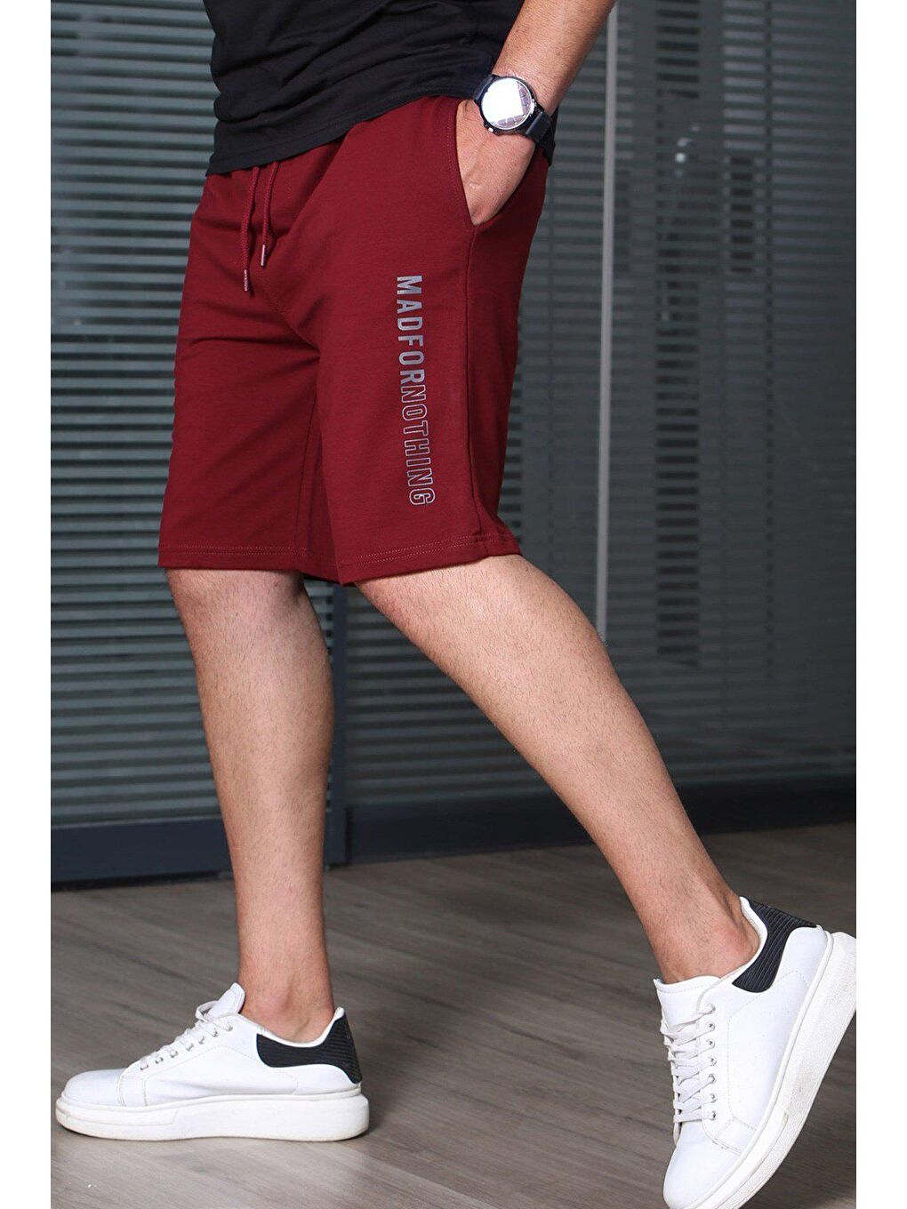 Bordo Kapri Şort 5403-9