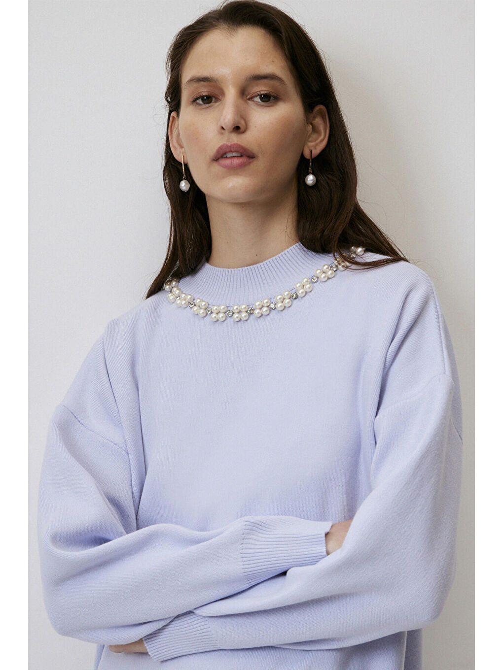 Mavi Yakası İncili Kazak-3