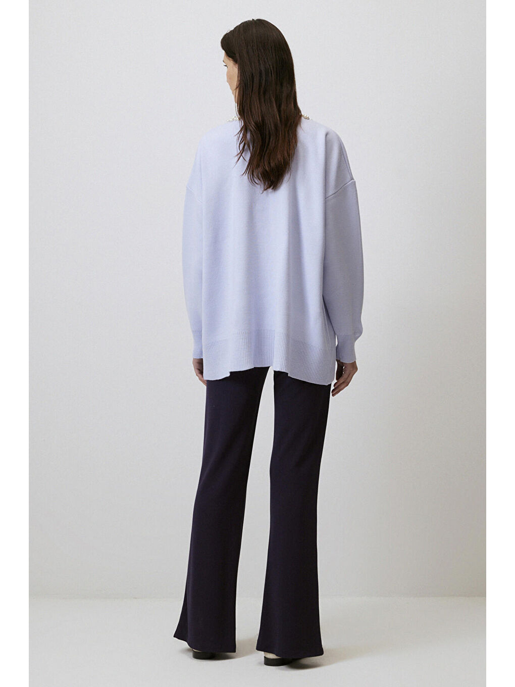 Mavi Yakası İncili Kazak-4