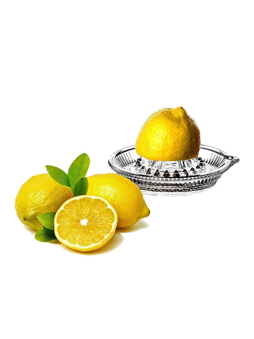 Porsima Şeffaf Cam 15 Cm Cam Limonluk Limon Sıkacağı - 3