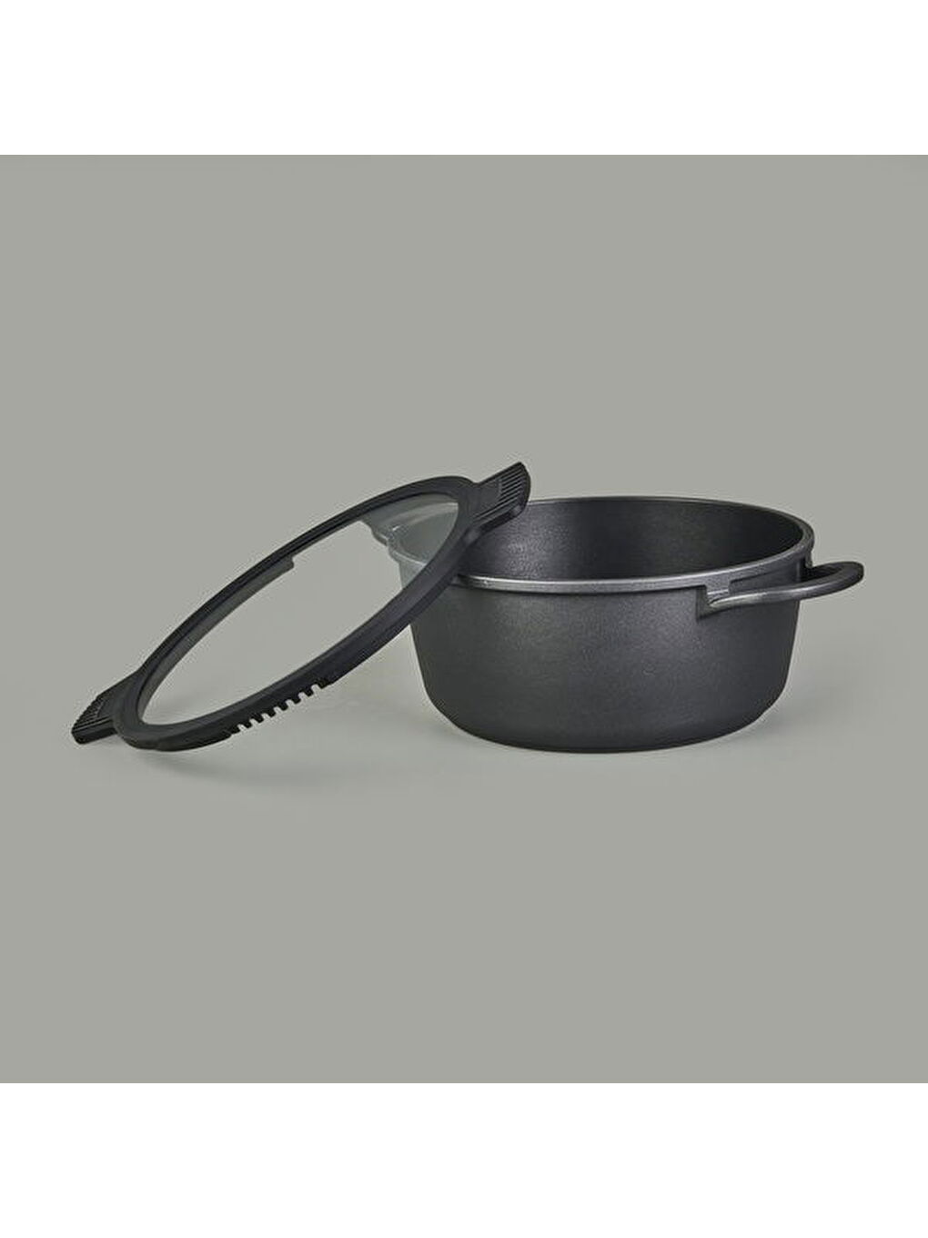 Pienza Alüminyum Tencere Seti - Antrasit / Siyah - 7 Parça-5
