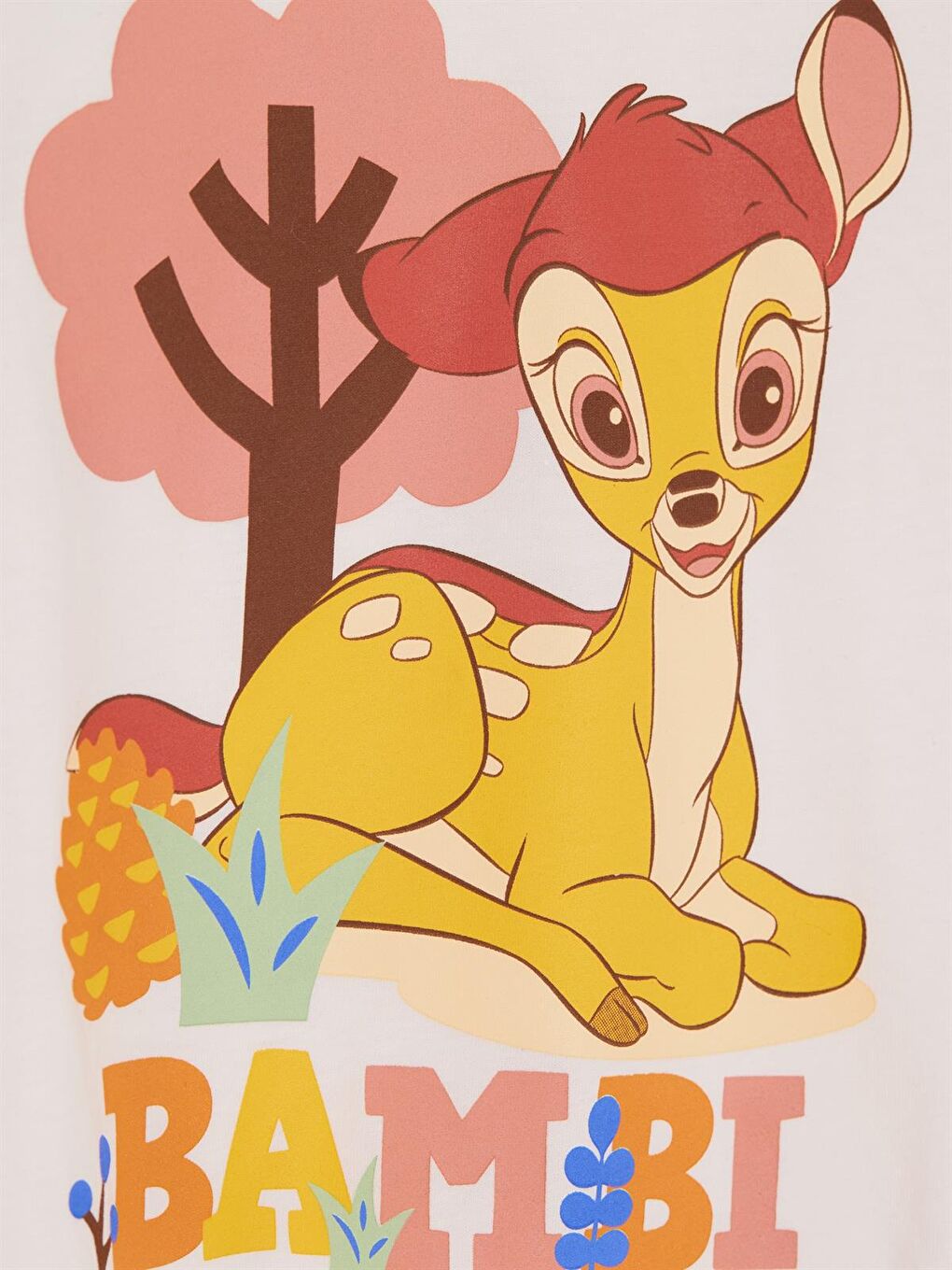 Pembe Bambi Lisanslı Kız Çocuk 2'li Takım 21319-1