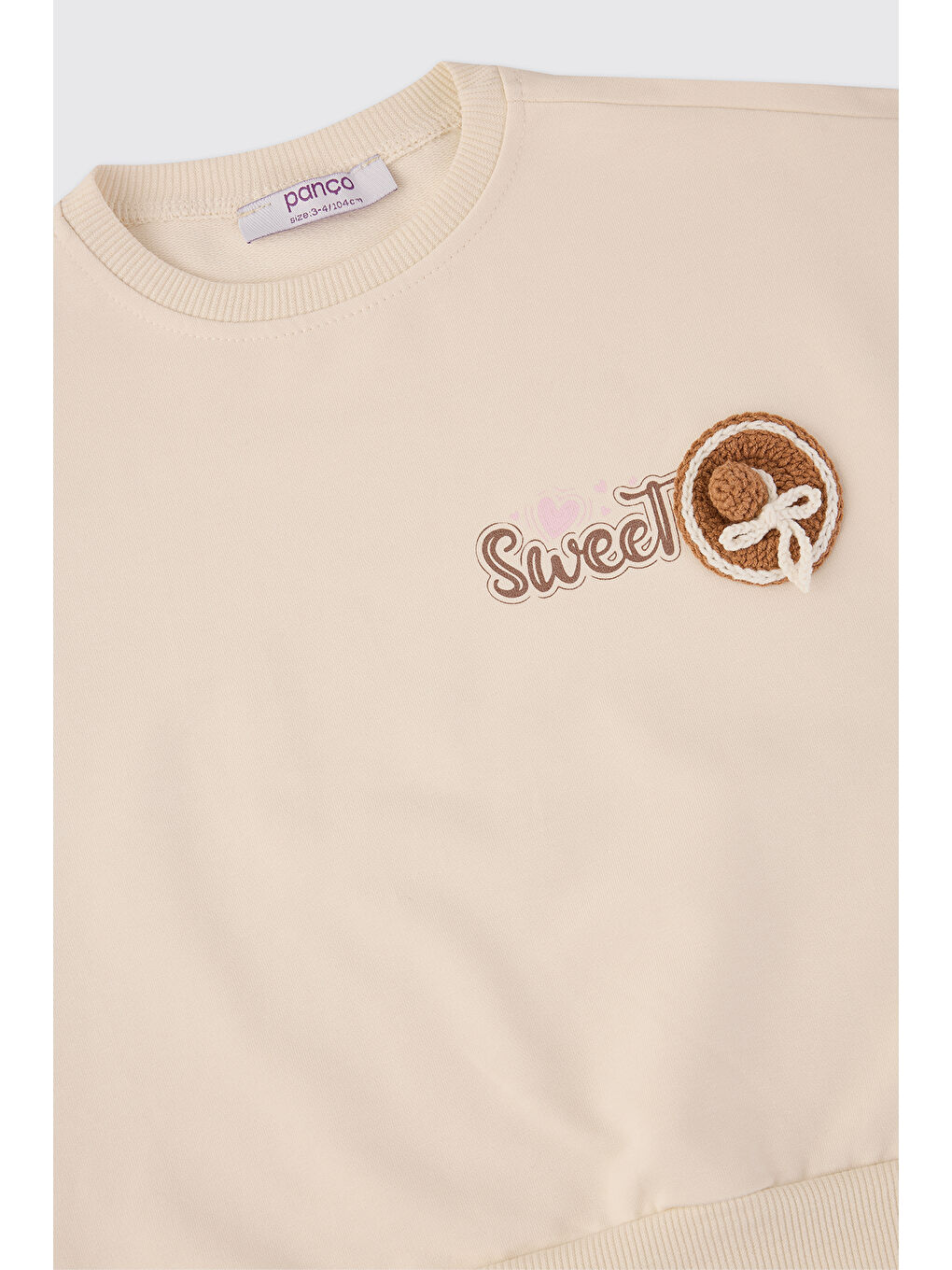 Kız Bebek Ekru Sweatshirt-2