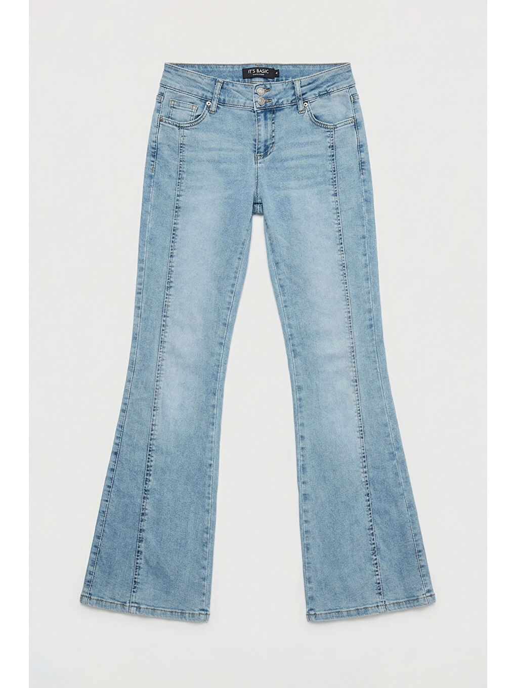 Mavi Kadın Ice 4s6-3 Mid Rise Flare Fit Kemer Detaylı Esnek Kumaş Denim Jean-2