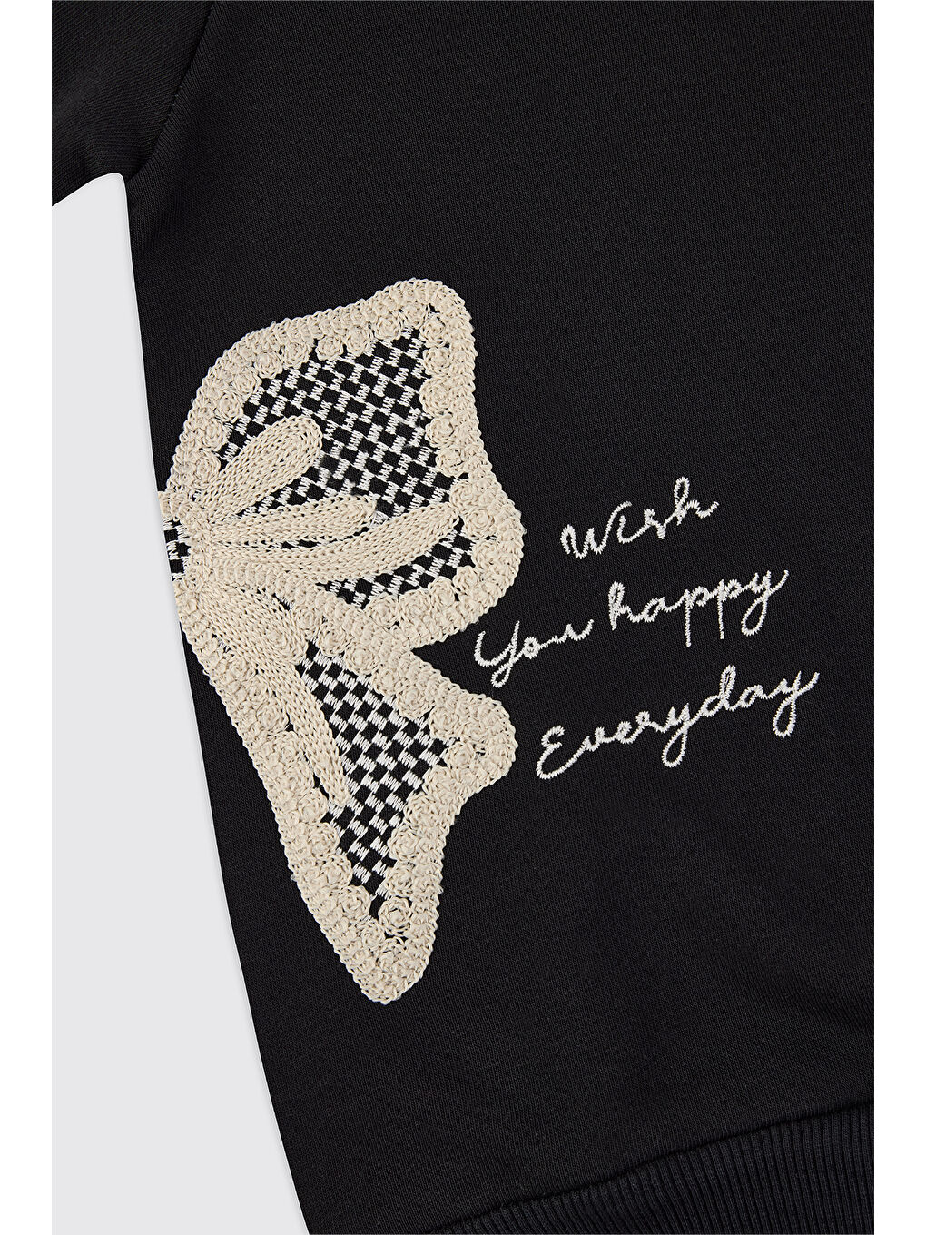 Kız Çocuk Siyah Sweatshirt-2