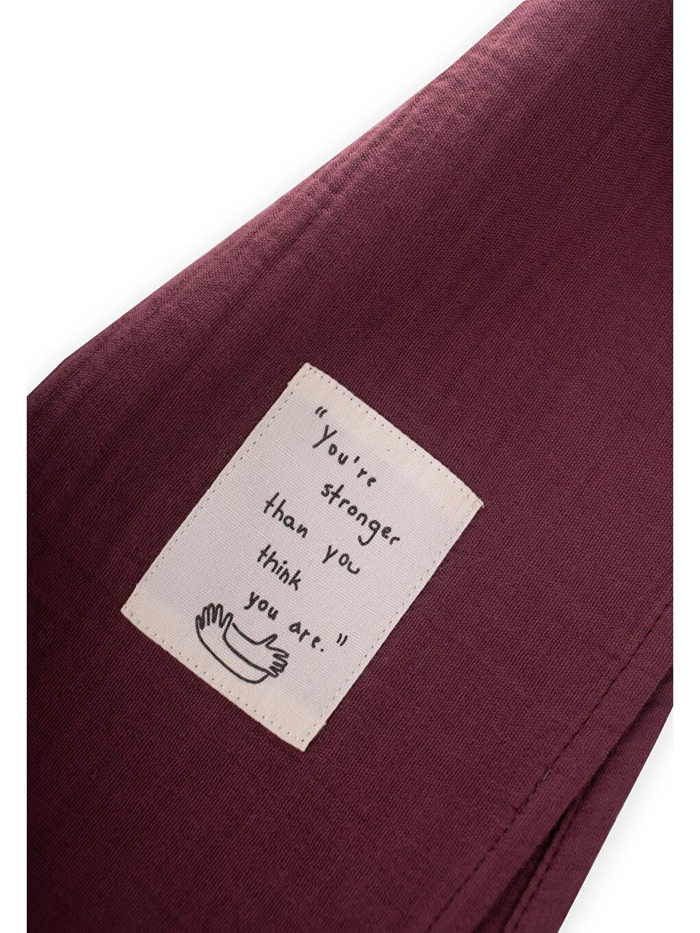 Çocuk Fular 25X140 Cm Mürdüm-1