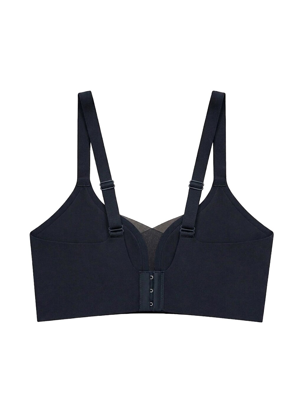 Seamless Bra - Nuvia |siyah Lazer Kesim Klipsli Önden Açılabilir Rib Dokulu Dikişsiz Emzirme Sütyeni-1
