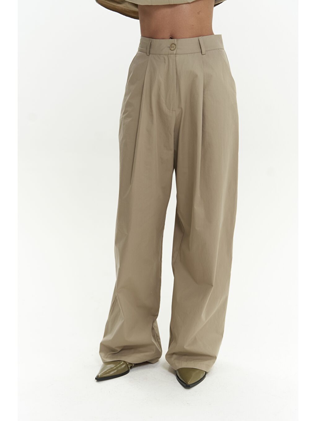 Mai Collection Bej Blenham Taş Gömlek Pantolon Takım - 5