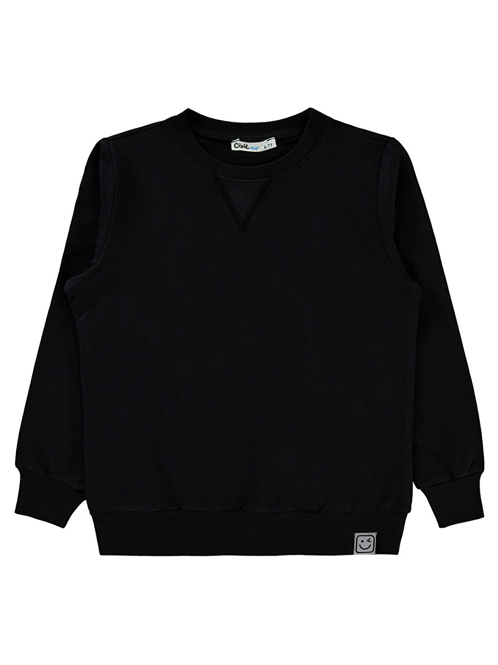 Civil Siyah Erkek Çocuk Sweatshirt 10-13 Yaş Siyah