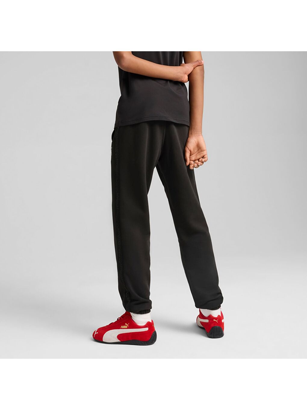 Siyah SCUDERIA FERRARI Race Genç Pantolon-2